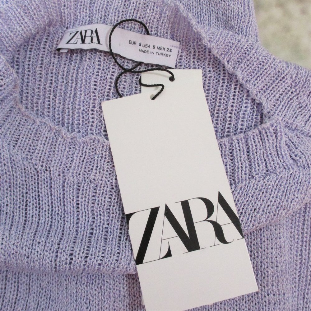 ZARA Junior's Bodycon Ribbed Tunic Sweater - Picture 5 of 7